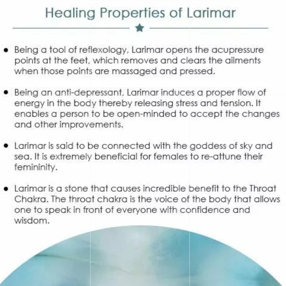 Genuine Larimar Gemstone meditation Mala Necklace - Picture 5 of 5